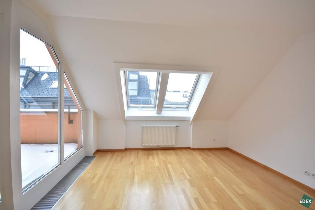 3-Zimmer-DG-Wohnung mit großer Terrasse &amp; Dachterrasse in Döbling