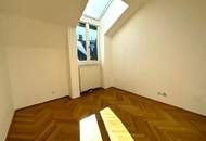 BÖRSE-NÄHE, klimatisiertes 98 m2 Dachgeschoss mit 9 m2 Terrasse, 3 Zimmer, Extraküche, 2 Bäder, Gonzagagasse