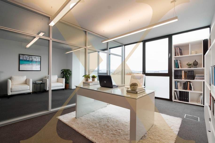 Traum-Büro mit Balkon und 2 Terrassen in perfekter Innenstadtlage zu vermieten!, Gewerbeobjekt-miete, 7.010,56,€, 4020 Linz(Stadt)