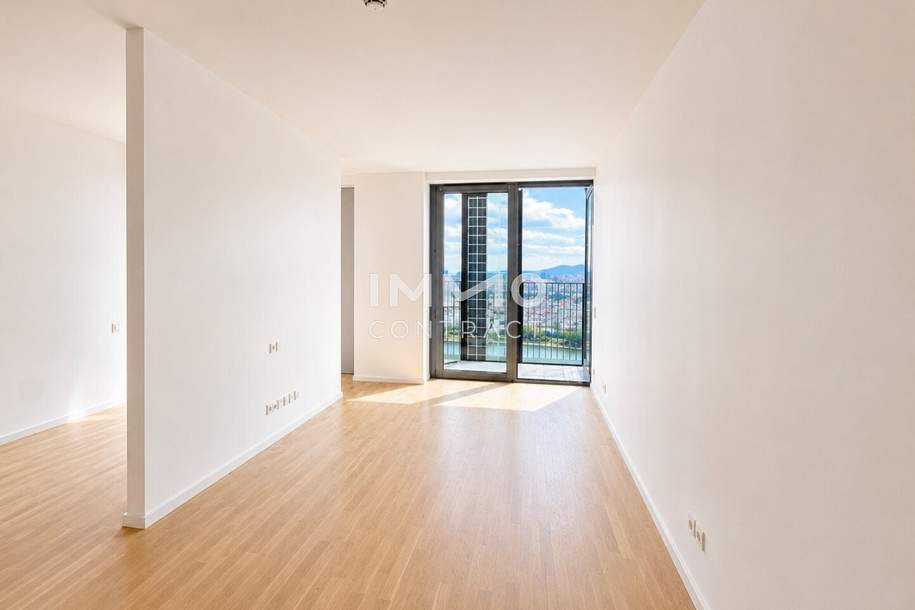 Neu - Zwischen Prater und Stephansdom: DC2 Tower - 39. Etage Erstbezug, Wohnung-miete, 1.100,00,€, 1220 Wien 22., Donaustadt