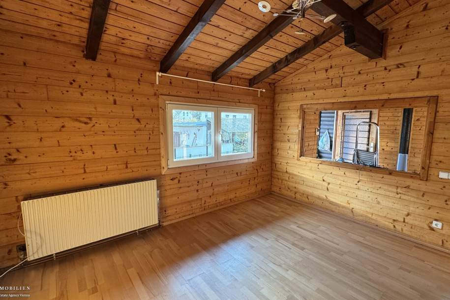 Urbanes Wohnen mit großem Garten mit kleinem Einfamilienhaus in Essling, Haus-miete, 1.295,00,€, 1220 Wien 22., Donaustadt