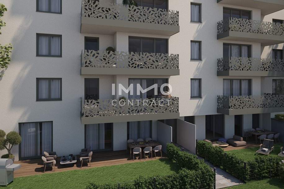 Kurz vor Fertigstellung &amp; 3 Jahre keine Heizkosten bezahlen: Neubau-Erstbezug mit Garten, Wohnung-kauf, 376.200,€, 1030 Wien 3., Landstraße