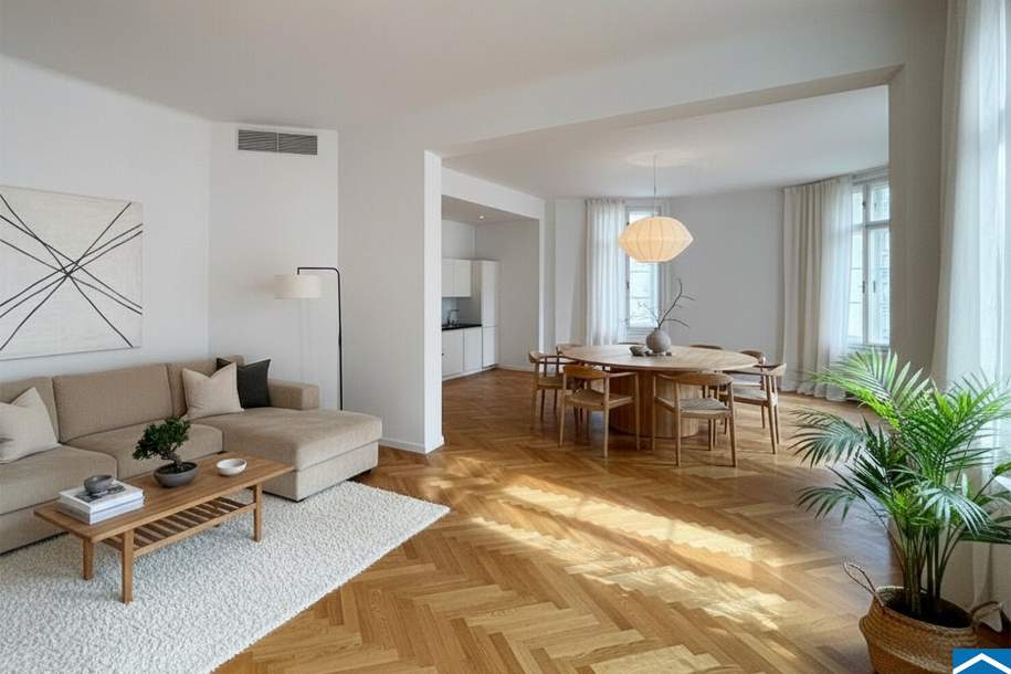 Charmante Altbauwohnung im Herzen der Wiener Innenstadt, Wohnung-miete, 3.998,73,€, 1010 Wien 1., Innere Stadt