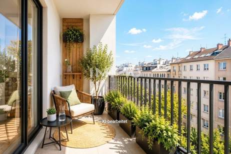 Wohnen auf höchstem Niveau – 2-Zimmer-Neubau mit Westbalkon & Loggia nahe Schönbrunn, Wohnung-kauf, 309.000,€, 1120 Wien 12., Meidling
