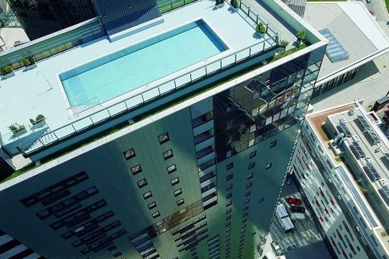 Traumhafte Wienerbergcity-Wohnung über den Dächern Wiens mit Skypool, Wohnung-miete, 1.314,60,€, 1100 Wien 10., Favoriten