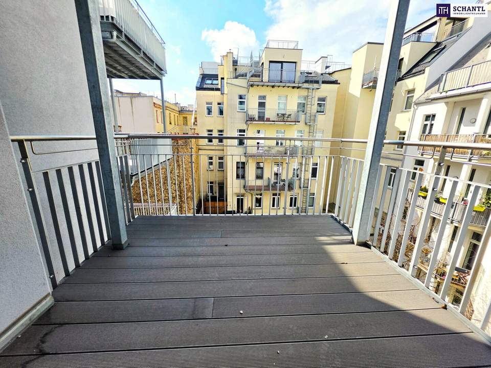 Hofseitiger Balkon! Ihre Chance - Top-Haus, Top-Lage, Top-Potenzial! Gestalten Sie Ihr Meisterwerk und erfüllen Sie sich Ihren Wohntraum! Rundum saniertes Gebäude inkl. Lift!