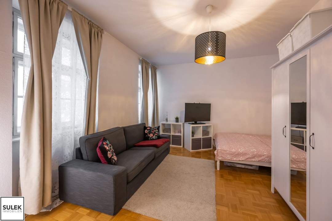 KONTAKTFORMULAR!! Ab 1.1.2027: *SINGLE-HIT* perfekte 1-Zimmer Wohnung in beliebter Lage // Uni-Wien Nähe