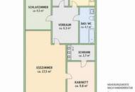 Charmante 3-Zimmer Wohnung, 61m², gepflegt, Parkett, 1210 Wien, €1500 mit Gutschein für Einbauküche