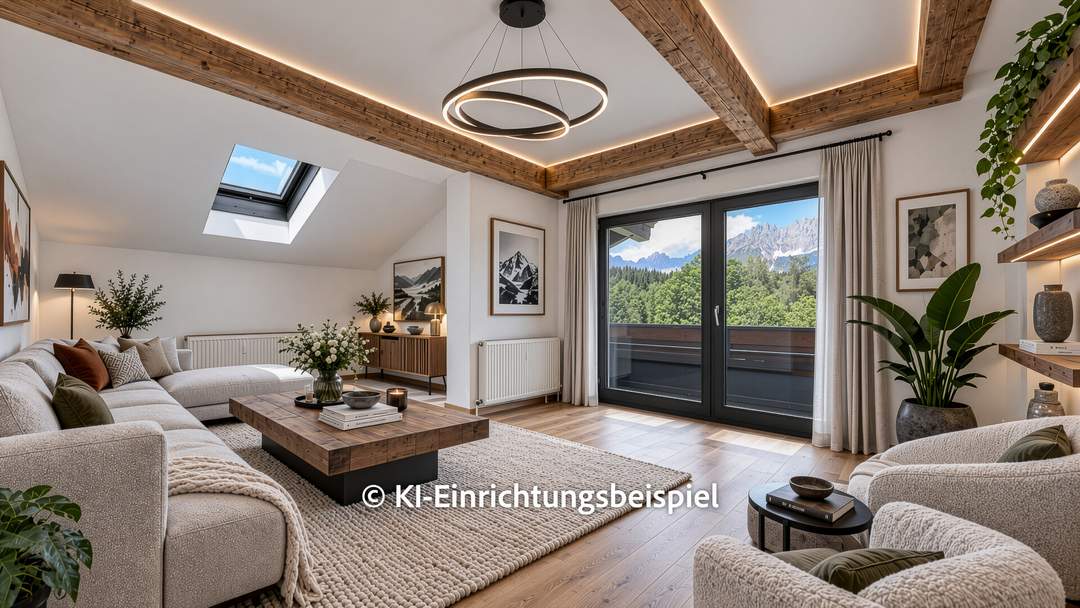 Dachgeschosswohnung in Ruhelage mit Kaiserblick