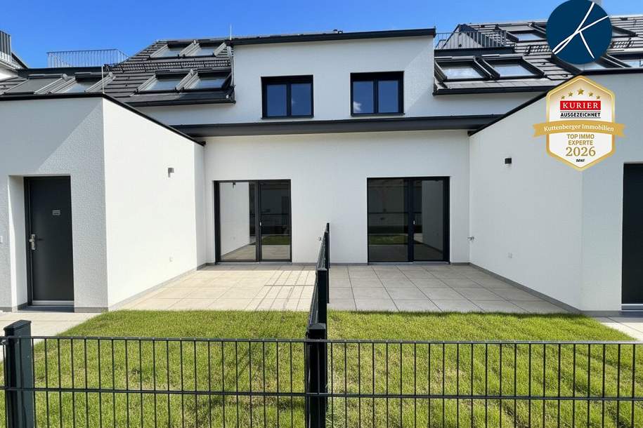 U6 Erlaaer Straße: Kleines Reihenhaus (Townhouse) als NEUBAU-ERSTBEZUG, Haus-kauf, 449.000,€, 1230 Wien 23., Liesing