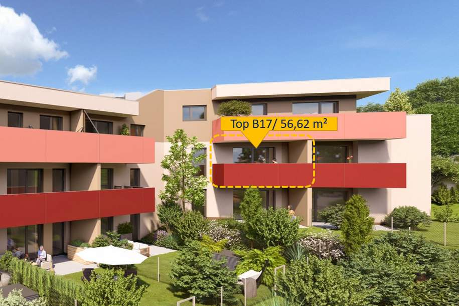Moderne 2-Zi Wohnung in den STADTTERRASSEN PEUERBACH - provisionsfrei! ** JETZT FRÜHKÄUFER-RABATT!**, Wohnung-kauf, 273.255,€, 4722 Grieskirchen