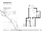 ESSENZ NO. 1 - 2-Zimmer-Erstbezug (69 m²) + Schrankraum | 6 m² Balkon, 1. DG mit wenig Schrägen
