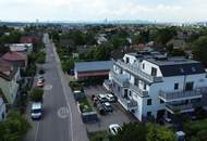 Wohnen im Grünen! Klimatisierte Wohnung mit Weitblick und großer Terrasse in Essling! Lobau und Kirschenallee ums Eck!