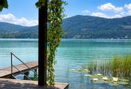 Wörthersee - Nordufer: einzigartige Neubau-Villa *Outdoorpool, LIFT, 4 Garagen, privater Seezugang*