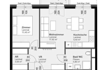 Special-Angebot: 2 MONATE MIETFREI - Moderne 2-Zimmer-Wohnung mit Balkon, Wohnung-miete, 624,91,€, 8020 Graz(Stadt)