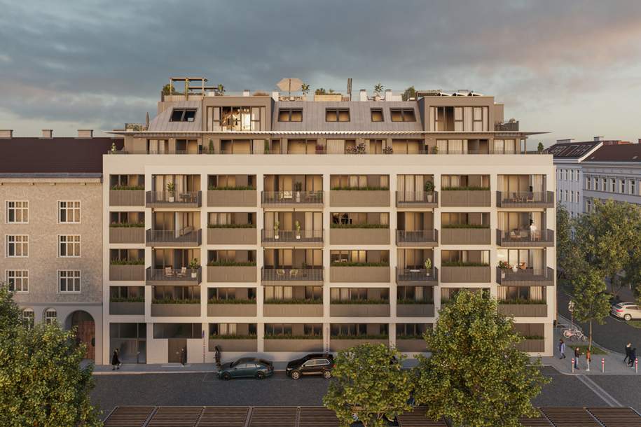 Lebensqualität innen und außen: U6 Burggasse - NEU - Wohnen am Park, Wohnung-kauf, 319.600,€, 1160 Wien 16., Ottakring