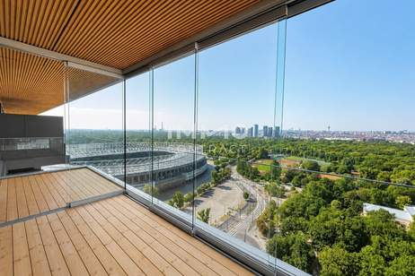 Rooftop Pool: Skyline Living im 22. Stock Erstbezug und provisionsfrei, Wohnung-kauf, 780.100,€, 1020 Wien 2., Leopoldstadt