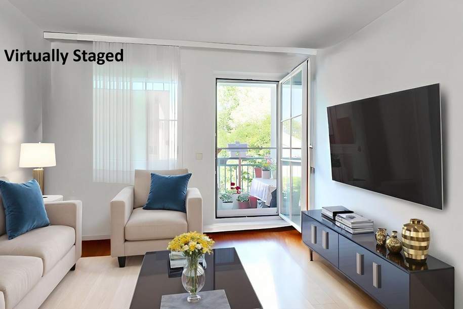 Traumhafte 3-Zi-Eigentumswohnung mit Loggia, Klimaanlage, Infrarotsauna und Grünblick vor den Toren Wiens, Wohnung-kauf, 235.000,€, 2440 Bruck an der Leitha
