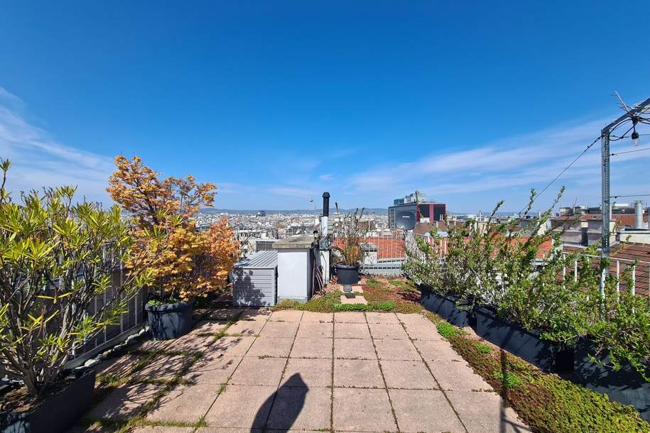 Blick über WIEN - Maisonette Dachgeschosswohnung mit Dachterrasse, Wohnung-kauf, 1.490.000,€, 1040 Wien 4., Wieden