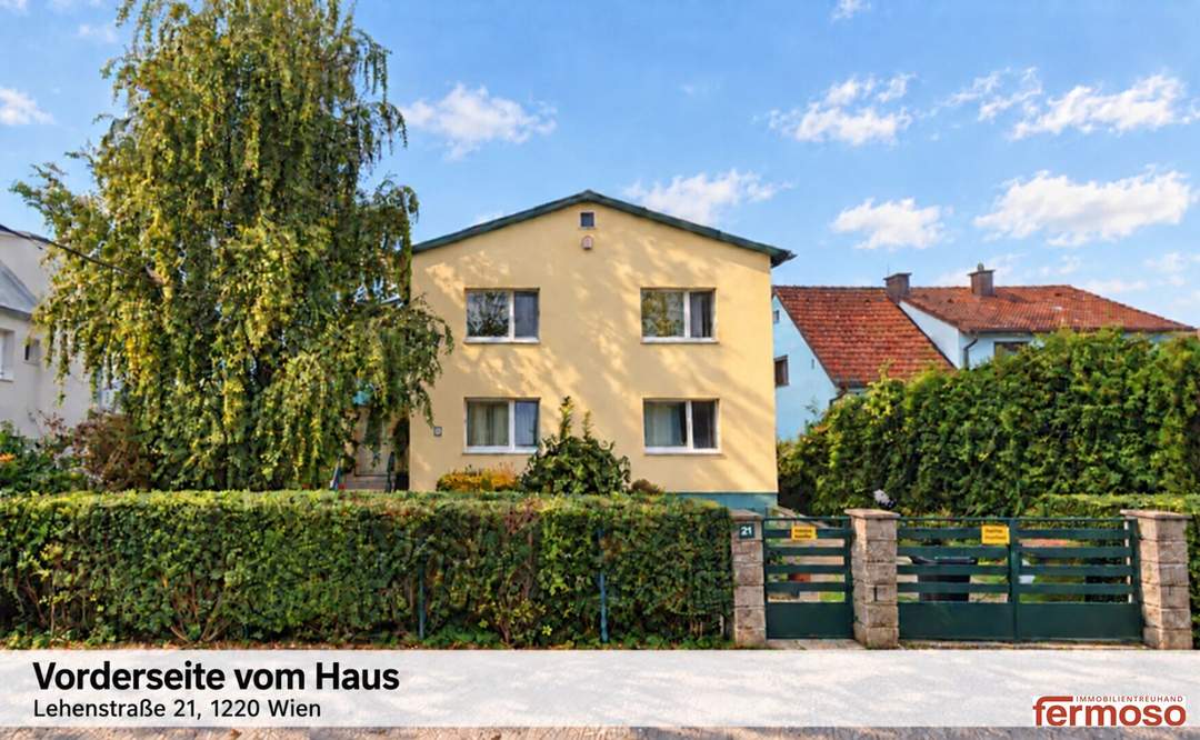 Familienglück in 1220 Wien: 7 Zimmer, Garten, Wintergarten &amp; Garage um 750.000 €
