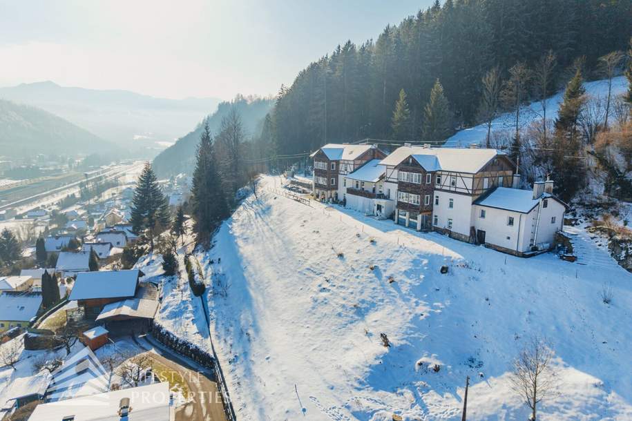 Hotel übernehmen statt neu aufbauen – 15 Apartments + Gastronomie! Pacht mit Kaufoption, Gewerbeobjekt-legalform.pacht, 5.300,00,€, 8680 Bruck-Mürzzuschlag