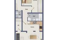 Geräumiges Wohnen: 2-Zimmer-Wohnung auf 90 m²