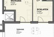 WARMMIETE - Goldener Hirsch – Stilvolle 2-Zimmer-Wohnung mit Terrasse & Garten in der Ziedlergasse, 23. Bezirk