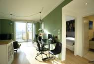 Voll möblierte 2-Zimmer Wohnung mit 12 m² Loggia im Quartier Belvedere (QBC 6.1) - nur 18 min bis zum Flughafen