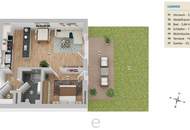 Traumhafte Gartenwohnung mit Carport mitten in Neukirchen/Lambach