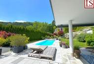 Exquisites Wohnhaus mit schönem Garten und Pool, Ruhelage mit Fernblick
