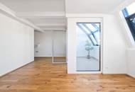 Hauptbahnhof Nähe U1, Erstbezug! Exklusive ruhige und sonnendurchflutete DG Wohnung