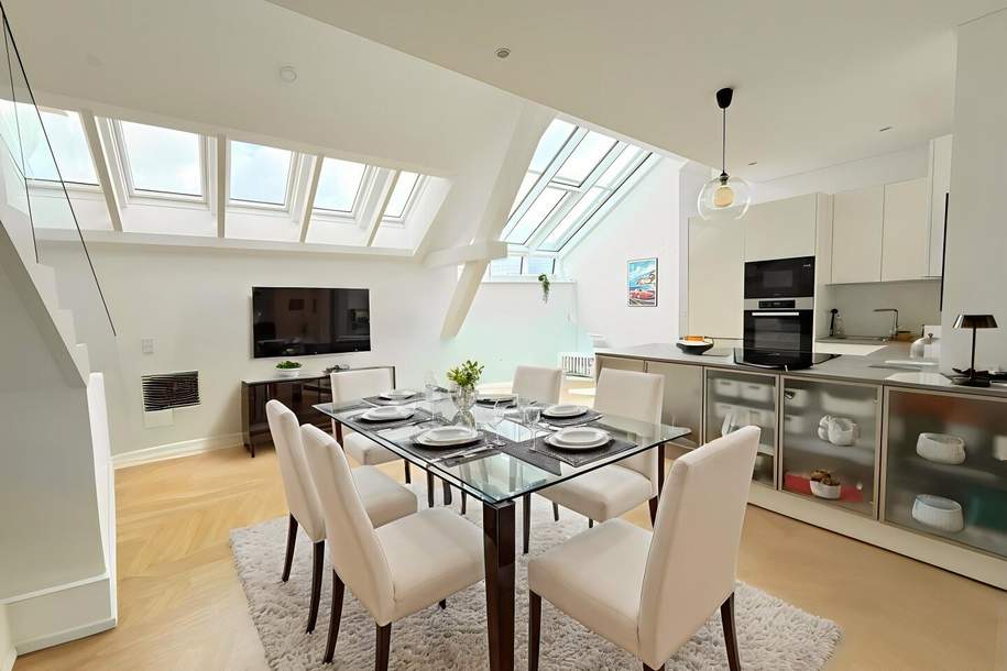 *1010 // RUDOLFSPLATZ LIVING // Wunderschön sanierte DG-Wohnung in Toplage//, Wohnung-miete, 4.399,89,€, 1010 Wien 1., Innere Stadt