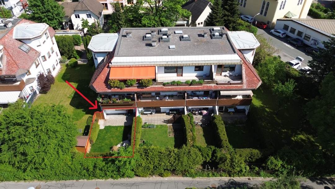 Stilvolle 4-Zimmer-Gartenwohnung mit Tiefgarage & vielseitigem Hobbykeller in Toplage