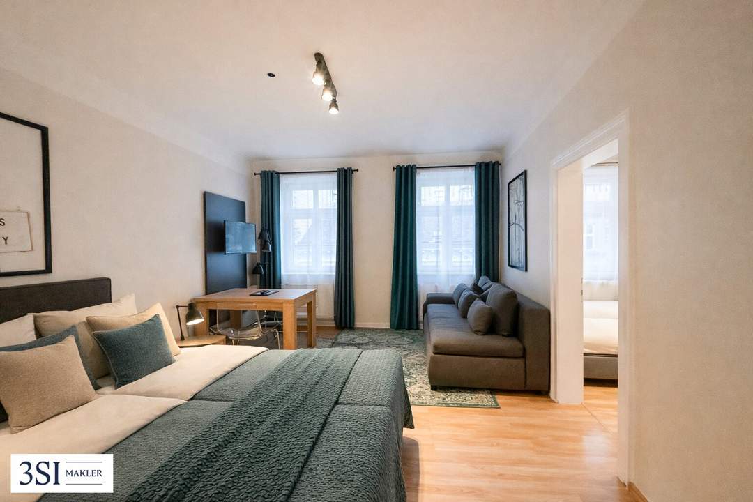 Charmantes Altbau-Apartment, möbliert, sofort bezugsbereit