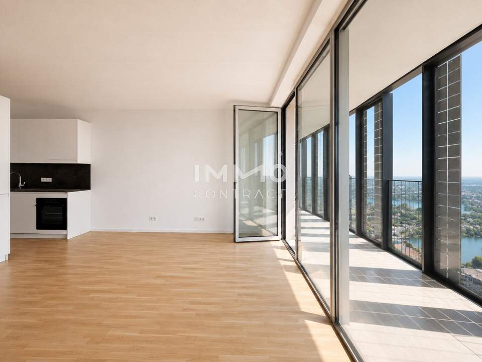 Wohnen über Wien: U1 Donauinsel - DC2 Tower 37. Etage