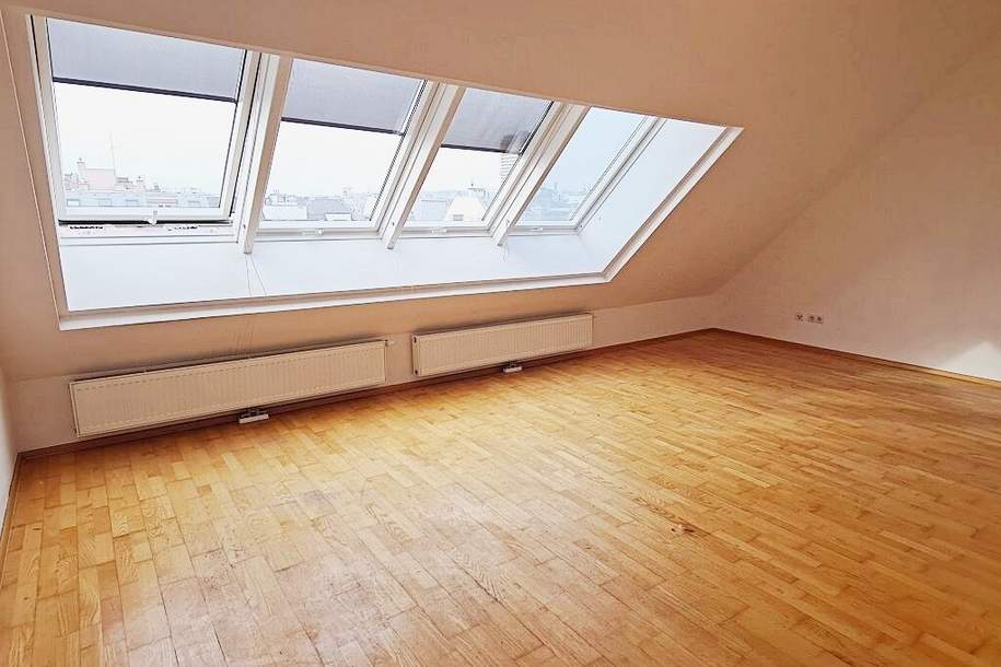 DACHGESCHOSS, INNSTRASSE, sonnige 76 m2 Neubau, 2 Zimmer, Wohnküche, Wannenbad, Parketten, WG-geeignet, Wohnung-miete, 1.370,38,€, 1200 Wien 20., Brigittenau