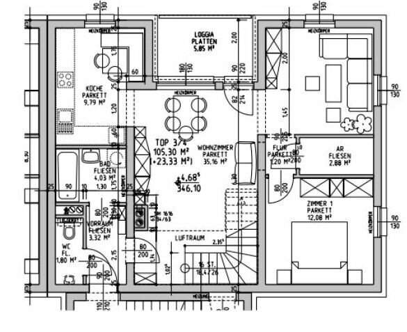 Moderne Maisonette in Rotheau: Geräumige 4-Zimmer-Wohnung mit Loggia