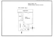 Sanierungsbedürftige 1+ Zimmer Wohnung mit großer Loggia in U-6 Nähe - Hochparterre