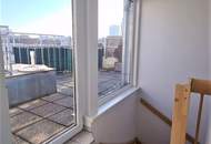 TERRASSENHIT, DACHGESCHOSS, 81 m2 Maisonette mit 12 m2 Terrasse, 3 Zimmer, Küche, Galerie, Wannenbad, Augarten-Nähe