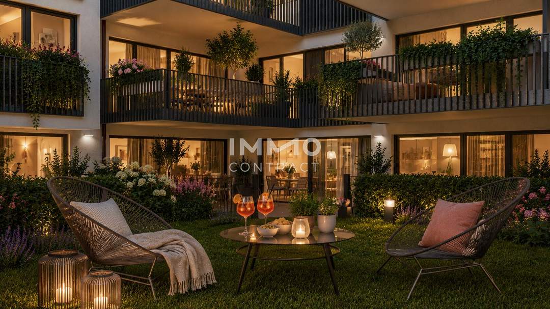 Hofseitiger Balkon, hippe Lage, perfekte Infrastruktur: Neubau-Erstbezug Nahe 7. Bezirk