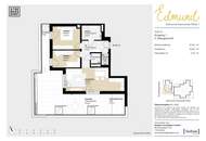 Rohbau fertiggestellt! Top 21_gut geschnittene und helle 3 Zi Dachgeschoßwohnung mit großer Terrasse_EDMUND