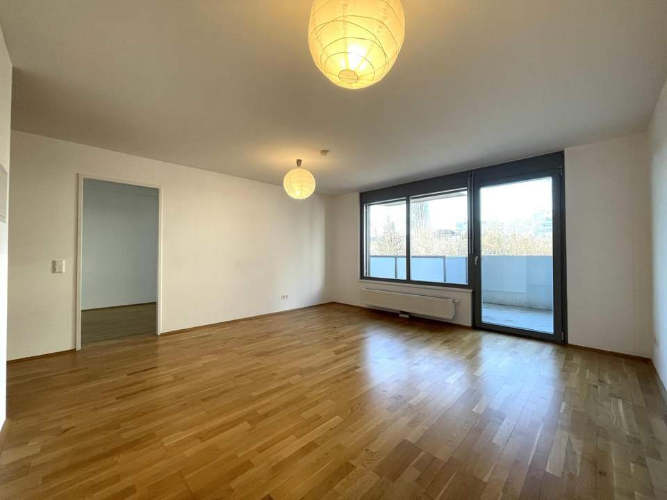 Direkt bei U3 Gasometer!! 2-Zimmer-Neubauwohnung mit 9,17m² SÜDWEST-Balkon/Loggia