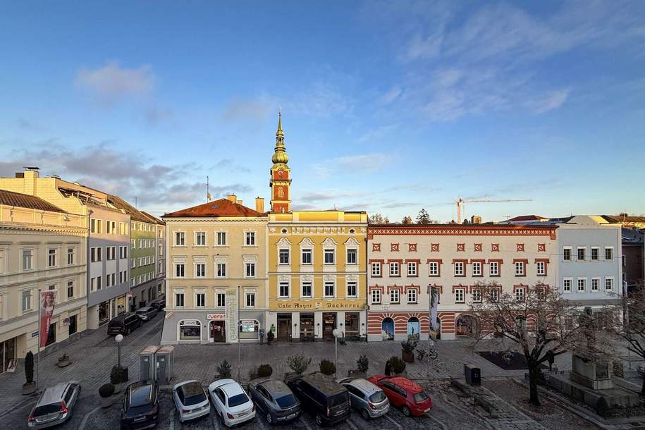 3-Zimmer-Wohnung mit ca. 66 m² direkt am Stelzhamerplatz – zentral, hell & mit Ankleidezimmer, Wohnung-miete, 687,50,€, 4910 Ried im Innkreis