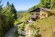 Ruhe, Natur, Panorama – Einfamilienhaus mit besonderem Wohngefühl über den Hügeln von Plankenwarth