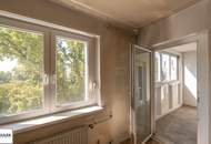 vermietete & sanierungsbedürftige 3-Wohnung mit Loggia im 6. Liftstock