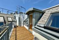 Schwedenplatz! Dachgeschoß-Maisonette mit Terrasse in wunderschönem Bürogebäude!