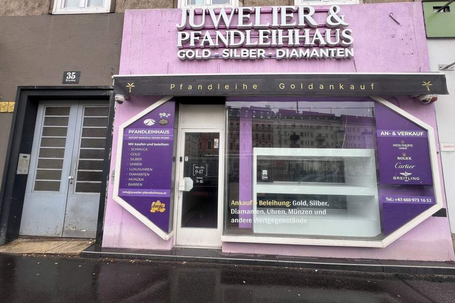 NEU - Hochfrequentes GESCHÄFTSLOKAL in Top Lage!, Gewerbeobjekt-miete, 2.499,00,€, 1030 Wien 3., Landstraße