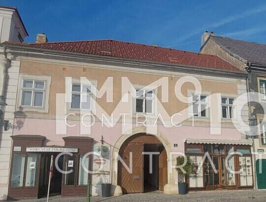 WOHN-UND GESCHÄFTSHAUS AUS DEM 16. JAHRHUNDERT IM HERZEN VON LANGENLOIS 100 m Kellerröhre, Nebengebäude, Innenhof, Geschäftslokale, usw.