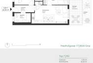 Zentral &amp; modern - Gemütliche 3-Zimmer-Wohnung mit Terrasse im Herzen von Graz!