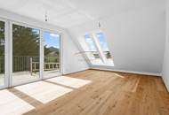 Erstbezug – moderne 2-Zimmer-Dachgeschosswohnung mit Terrasse und Weitblick